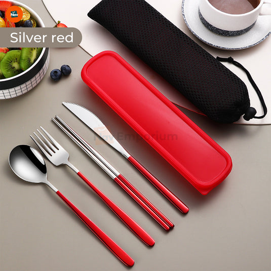 Durable Stainless Steel Fork, Knife, Spoon