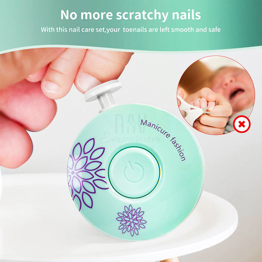Battery-operated infant nail trimmer