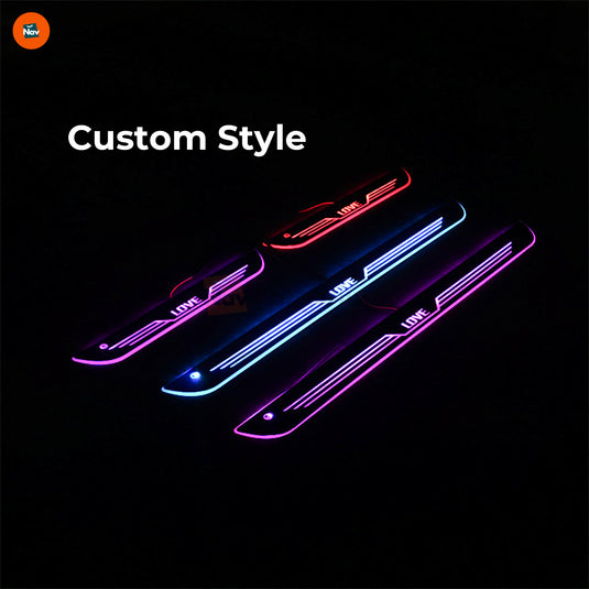 Illuminated car door entry