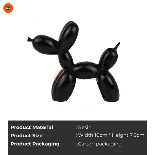 Artistic balloon dog centerpiece