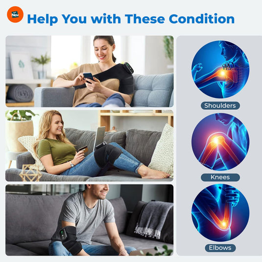 Knee massager control buttons