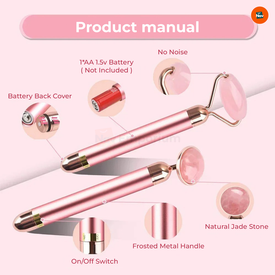 Waterproof GlowLift face massager