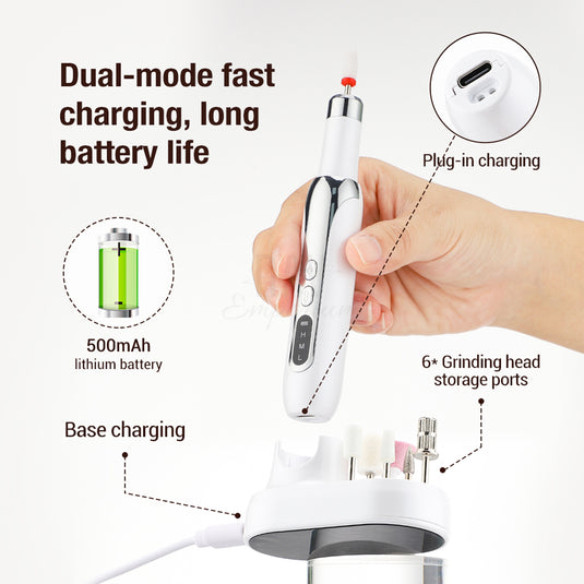 Adjustable speed nail drill