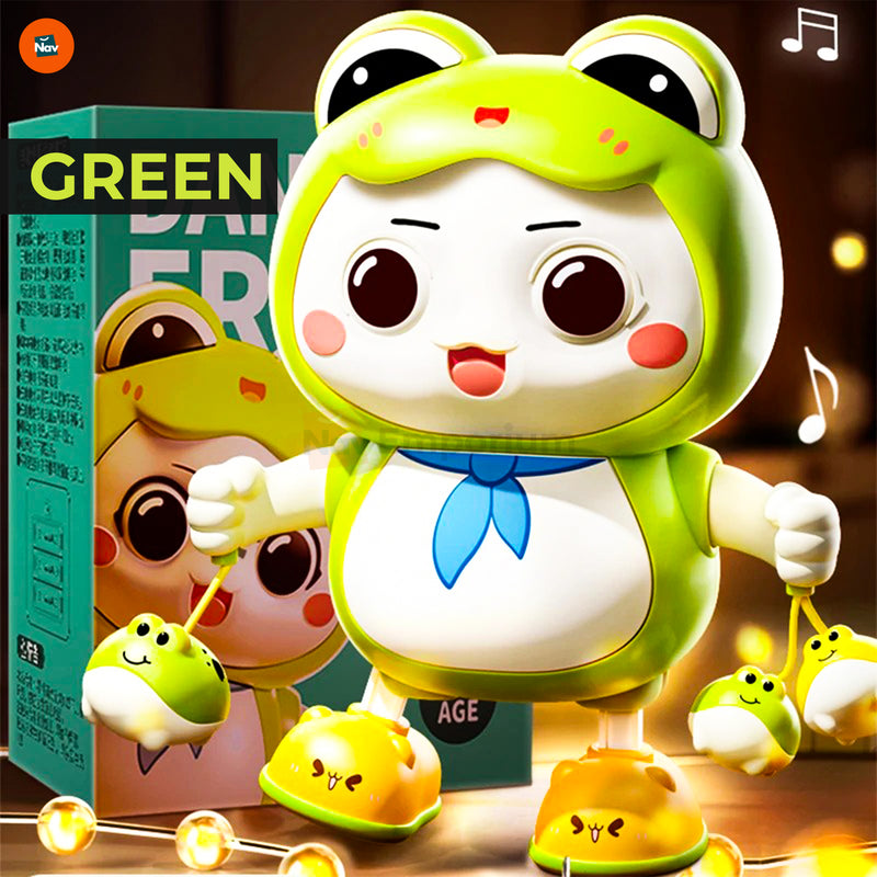 Group play with dancing frog toy