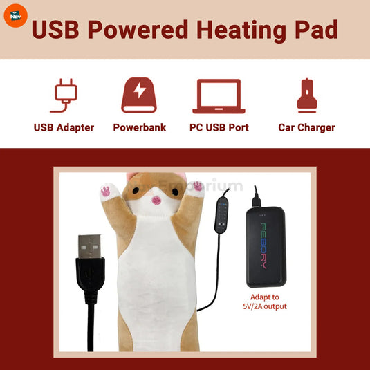 Dimension image of cat heating pad size
