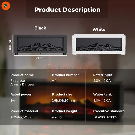 Flame diffuser variant colors and finishes shown