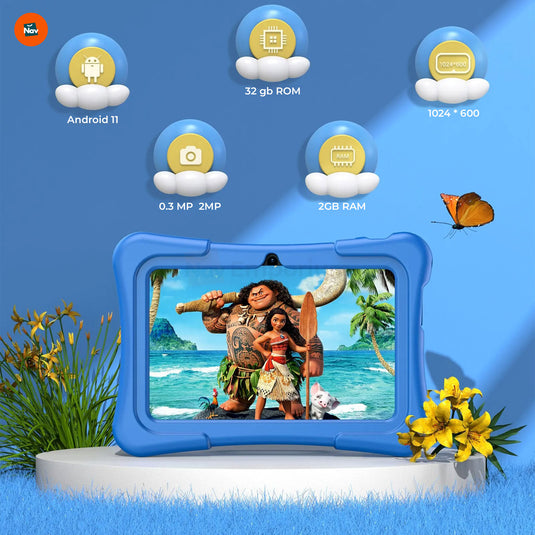 Kids tablet HD display clarity
