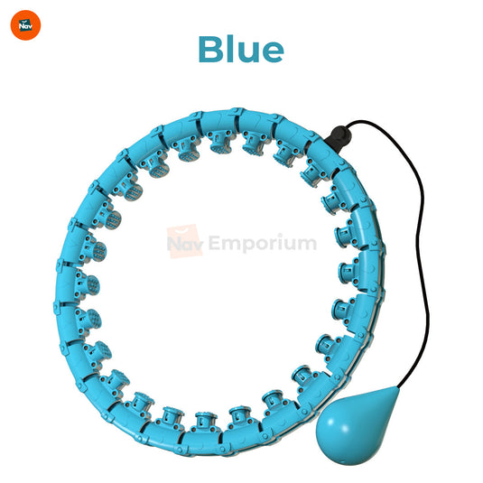 Home workout with smart fitness hoop