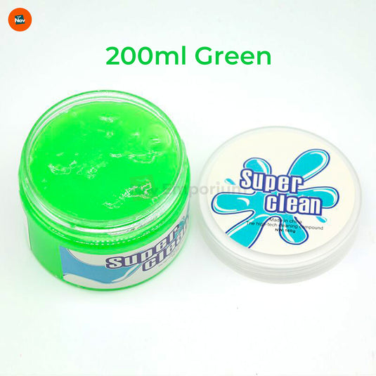 Car detailing with cleaning gel