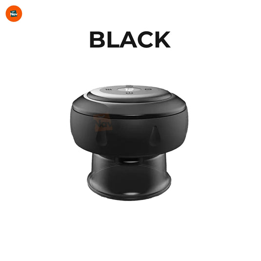 Wireless cupping device black color variant display