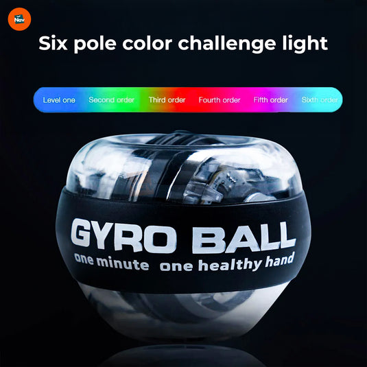 Benefit image showing LED feedback powerball trainer