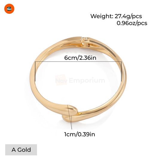 Bold gold wrist accessory