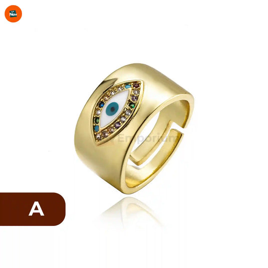Elegant Evil Eye Ring