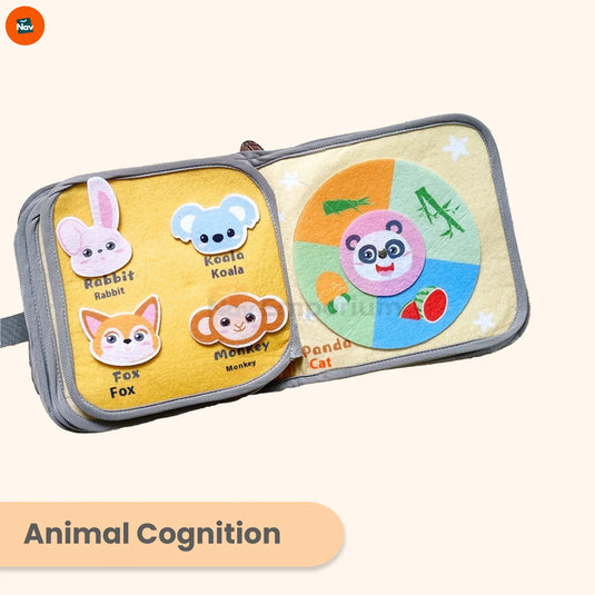 Multi-sensory baby cloth book