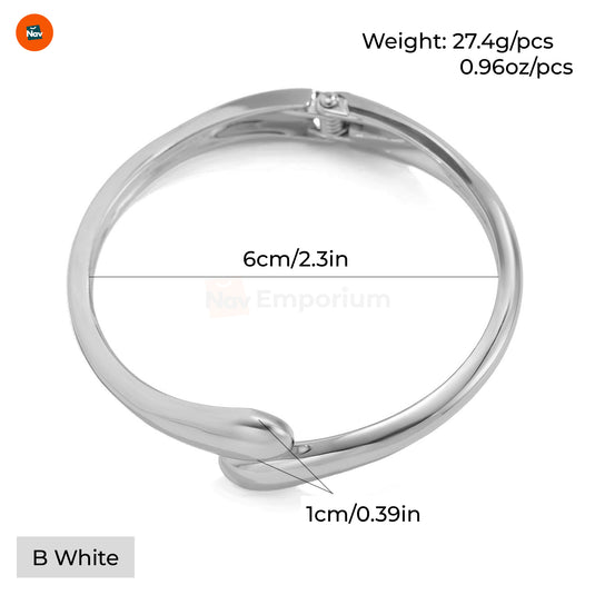 Wide gold cuff for women