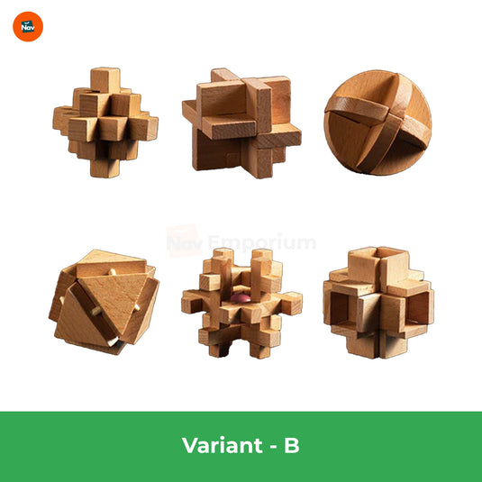 Colorful Wooden Puzzle Blocks