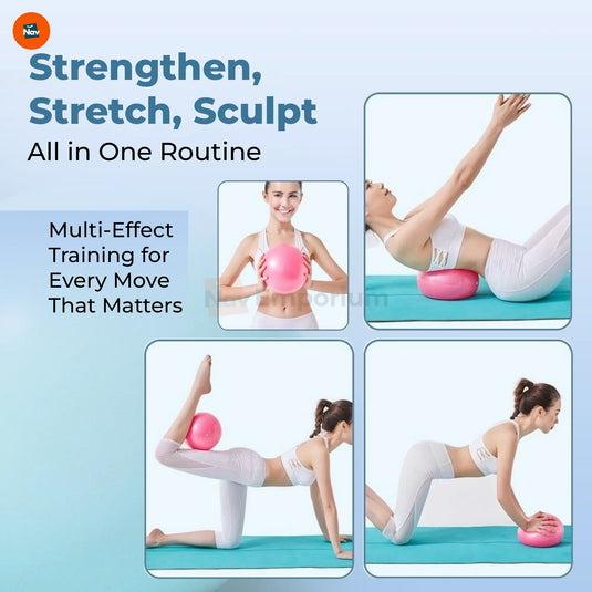 Feature image displays non-slip mini pilates ball