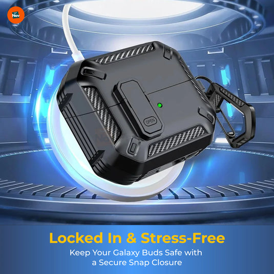 Rugged carbon fiber earbuds protector