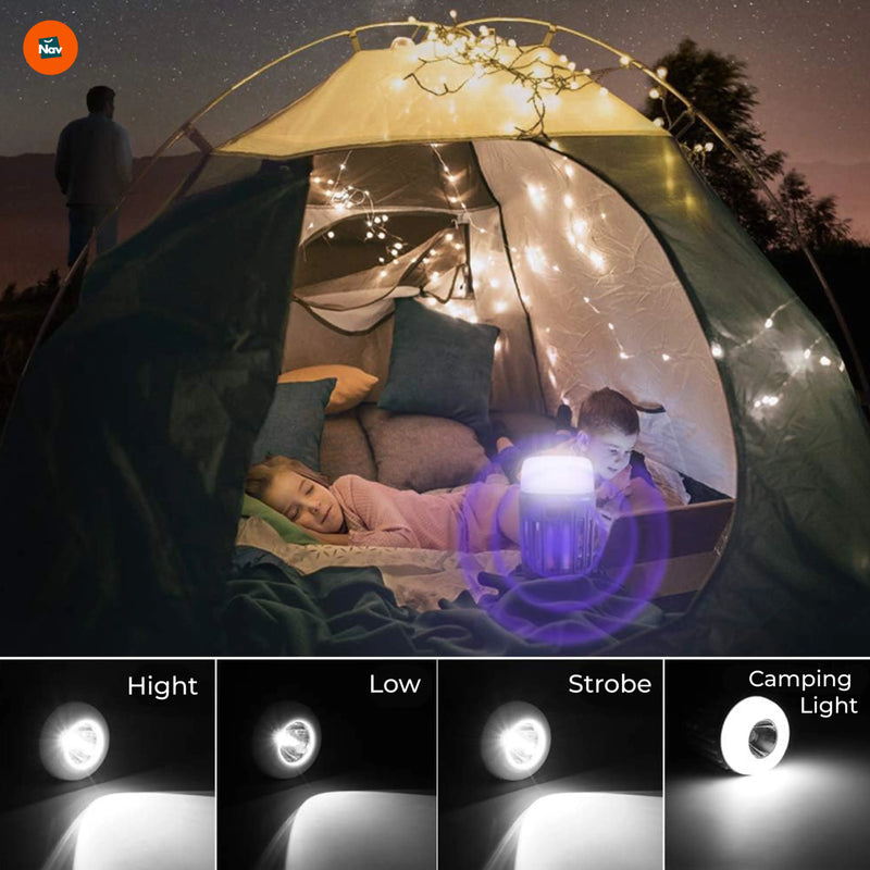 Silent mosquito zapper device