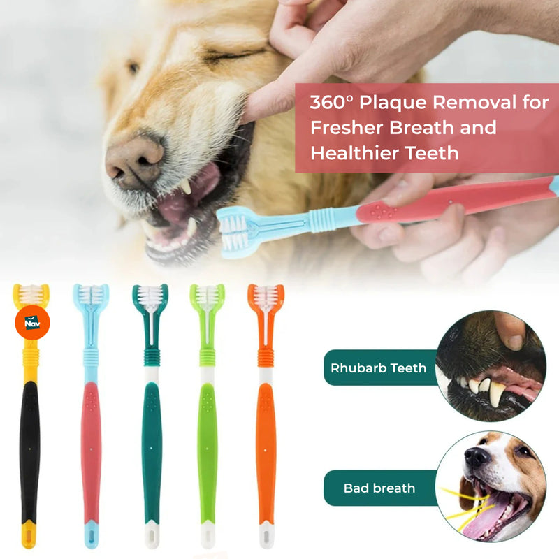 Dog toothbrush for bad breath