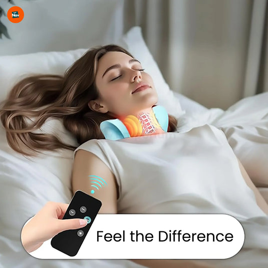 Ergonomic neck support massager