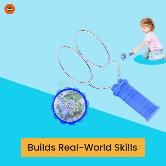 Colorful glow gyro top