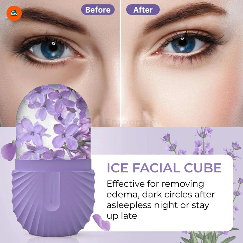 Anti-aging ice cube roller