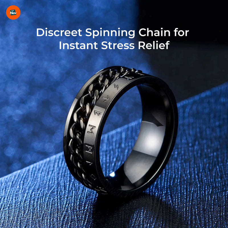 Water-Resistant Men's Spinner Ring