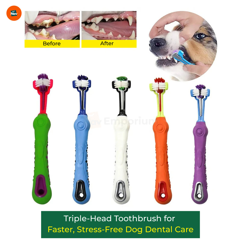 Dog dental care toothbrush