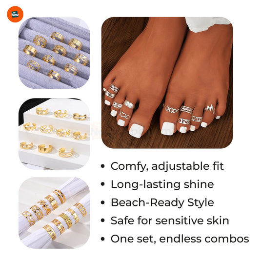 Tarnish-resistant toe ring