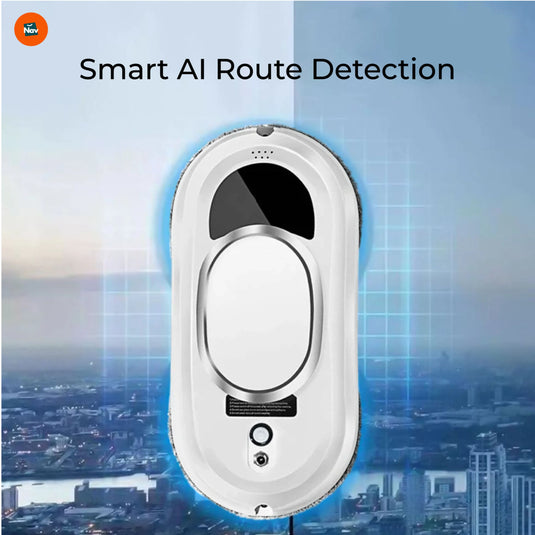 AI-powered window vacuum cleaner