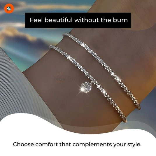 Hypoallergenic women's silver bracelet