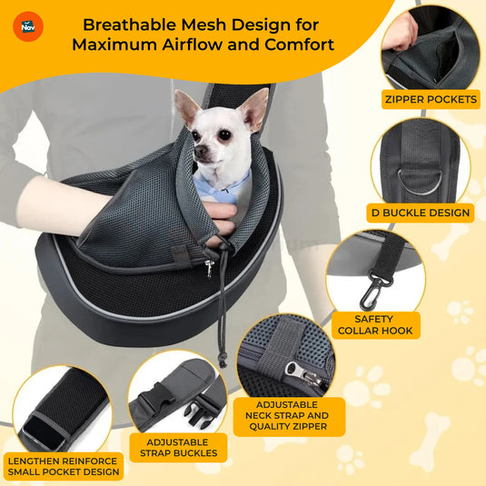 Soft mesh puppy sling