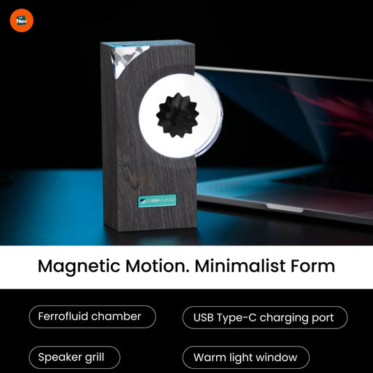 audio reactive ferrofluid toy