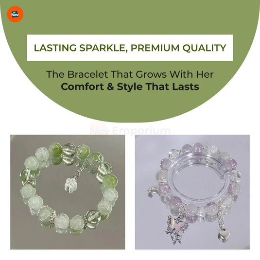 Infant crystal charm bracelet