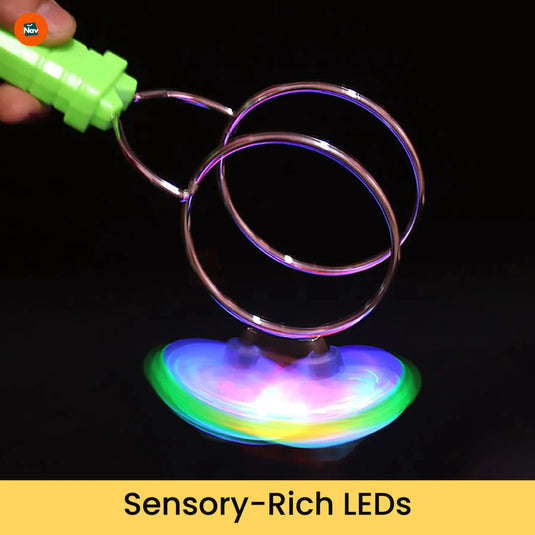 GlowMag handheld LED spinner