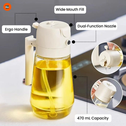 BPA-free glass oil sprayer
