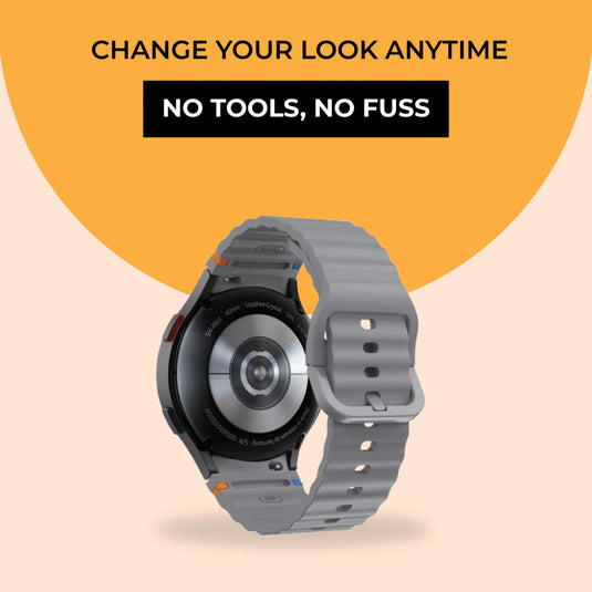 Soft silicone watch strap