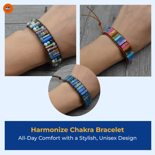 Genuine Leather Chakra Bracelet