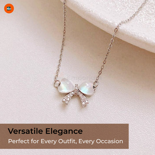 14K gold plated crystal necklace