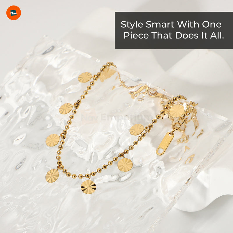 Tarnish-resistant yoga anklet