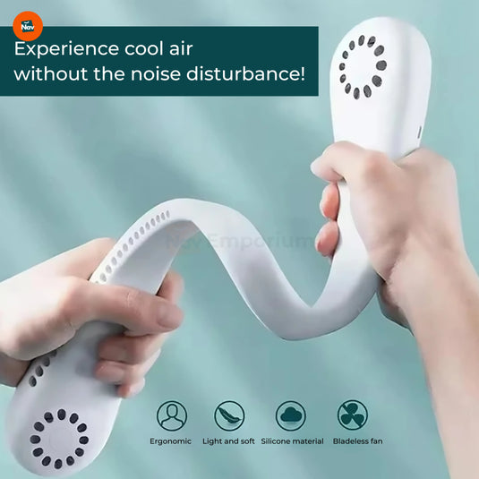 Adjustable speed neck fan