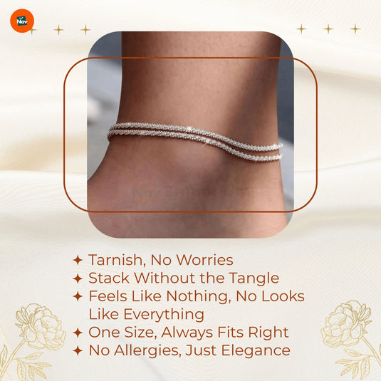 Boho Chic Layered Anklet