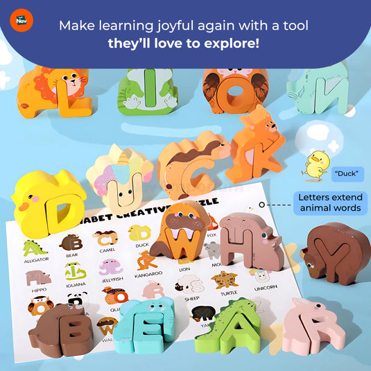 Montessori ABC animal puzzle