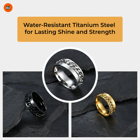 Anxiety Relief Spinner Ring for Men