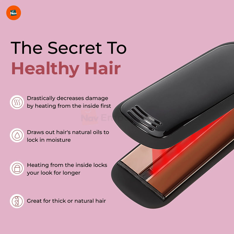 Frizz-free hair straightener
