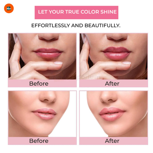 Smudge proof lipstick swatch