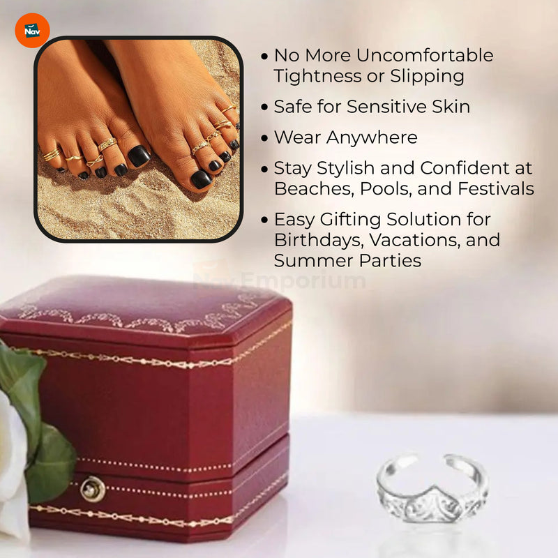 Gold toe rings for summer fashion