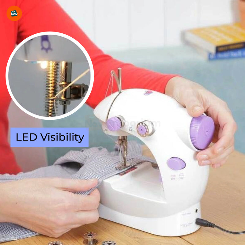 LED light sewing machine top view