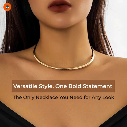 Women’s fashion silver choker